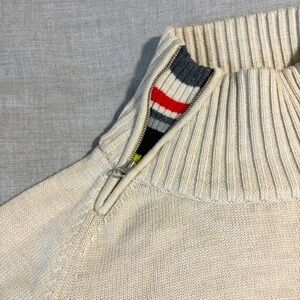 Smartwool Color Stripe Winter Ski Funnel Neck Sweater Pullover Women's L